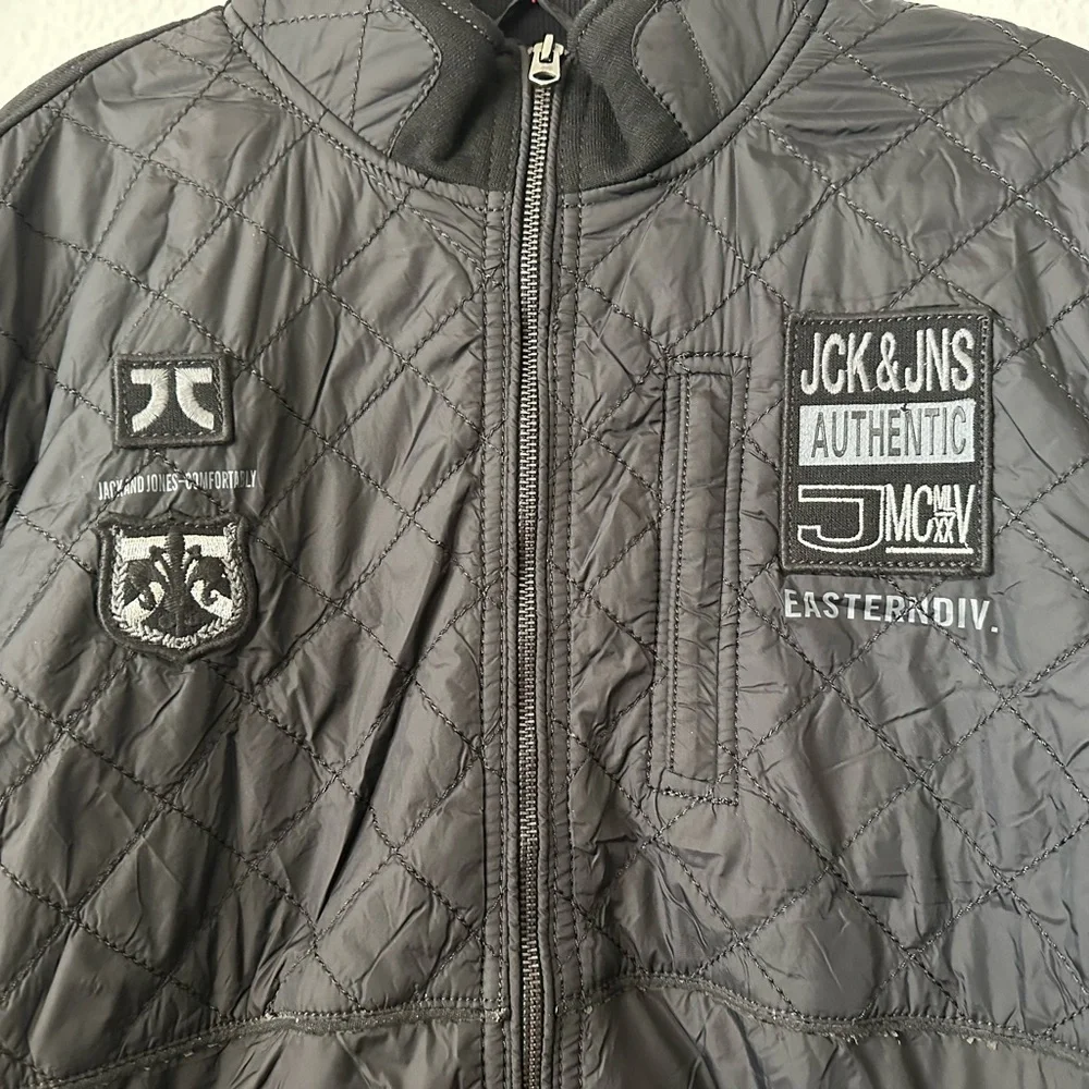 JACK & JONES Black Men’s Quilted Winter Fits Medium to Large Jacket BNWT